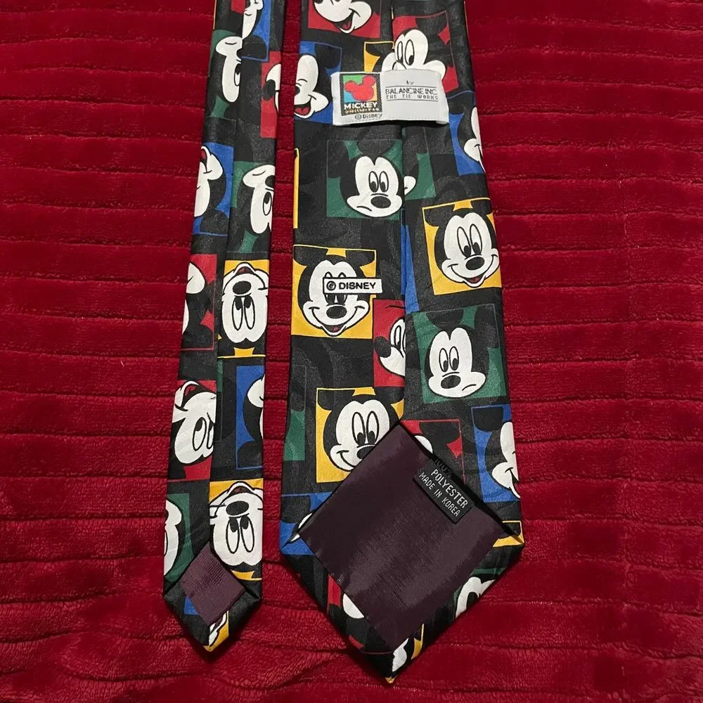 Mickey Disney Balancine Inc The Tie Works Vintage classic polyester necktie‎